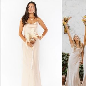 Champagne formal dress